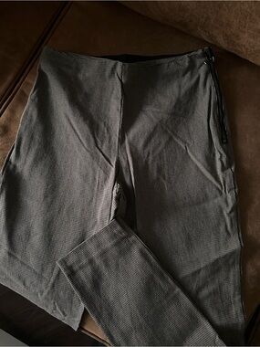 French Connection Slim Fit Micro-Check Legging-style pants